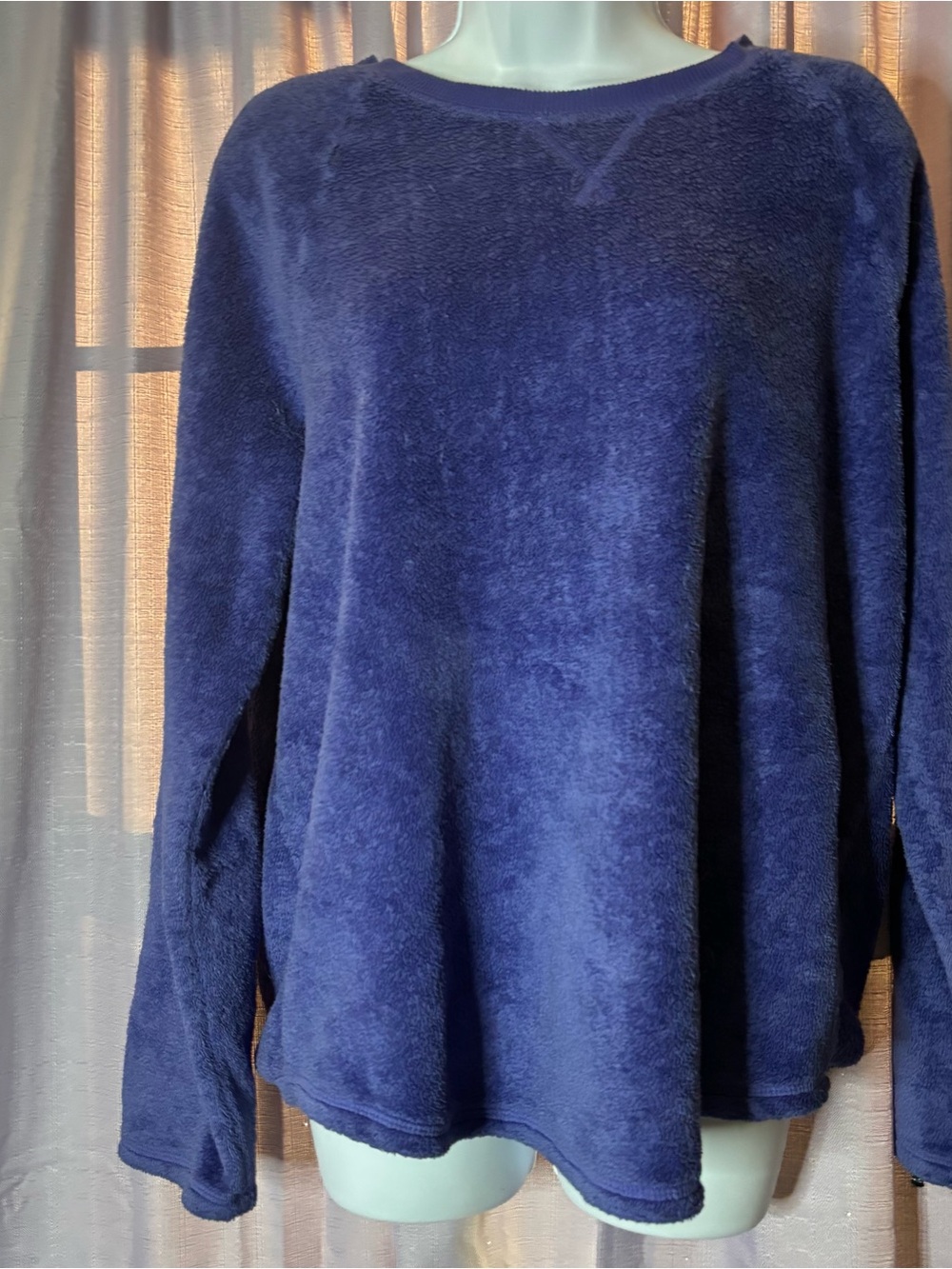 Sonoma Plush Crewneck Sweater in Deep Navy